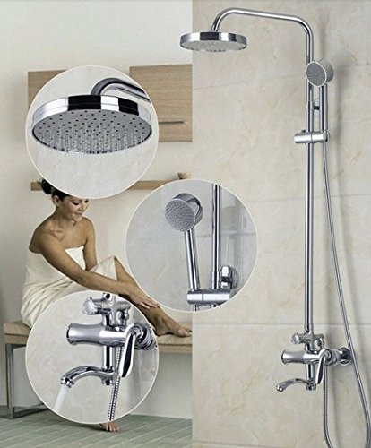 Robinet de baignoire Gowe Luxe mural au design chromé élégant pour une salle de bain moderne.