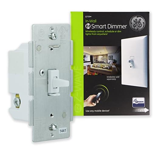 GE 12729 Z-Wave Wireless Lighting Control Smart Dimmer Toggle Switch, White