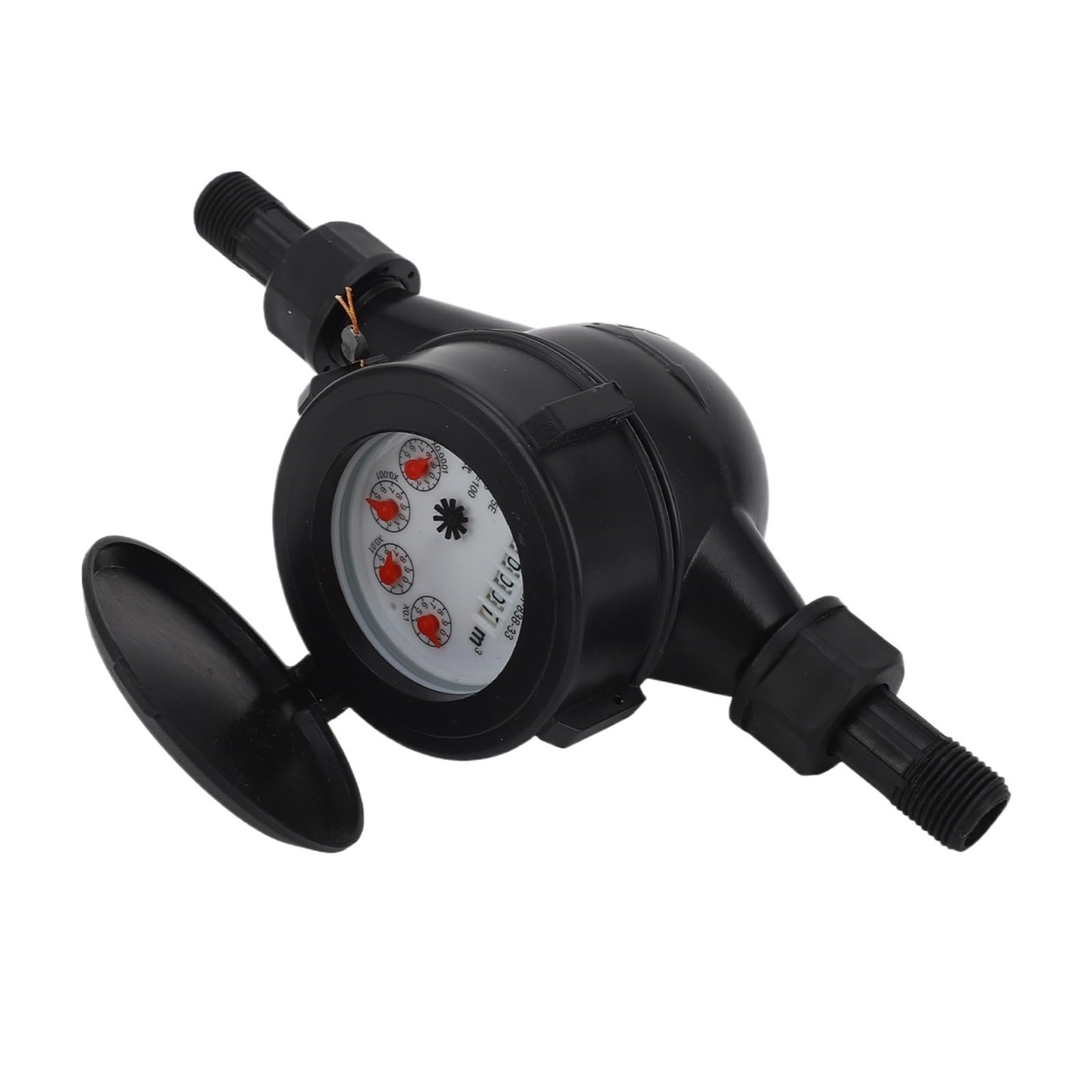 Flow Sensor Meter Digital Pipeline Water Flow Dry Water Meter DN15 Indoor and Outdoor 15mm Magnetic Coupling Drive Water Meter Indoor and Outdoor Water Meter