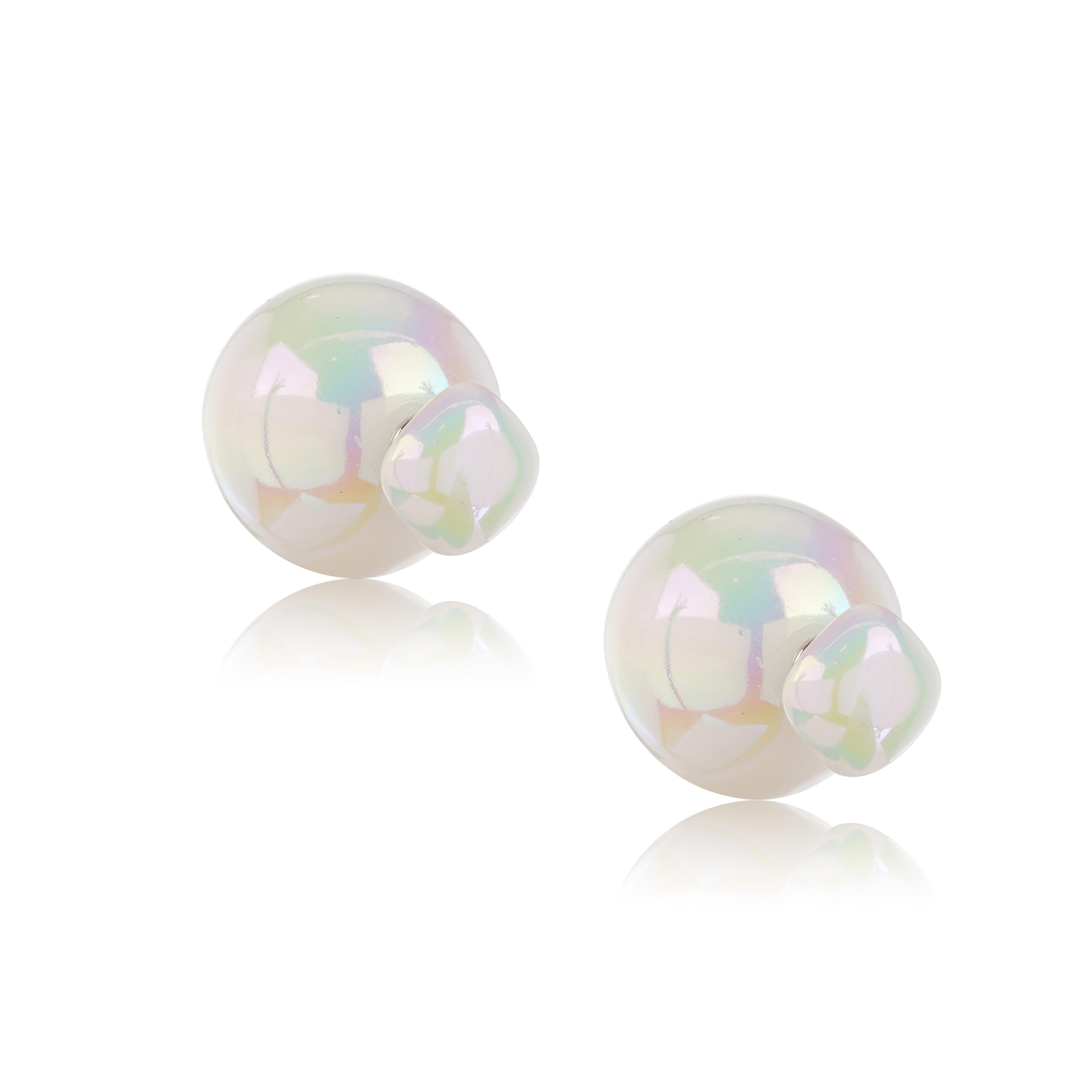 Guirly Double-Sided Spherical Pearl Stud Earrings | Trendy Antifragile Design for Every Occasion | Elegant and Durable Womens Jewelry (B0DDF2145N) Amazon Price History, Amazon Price Tracker