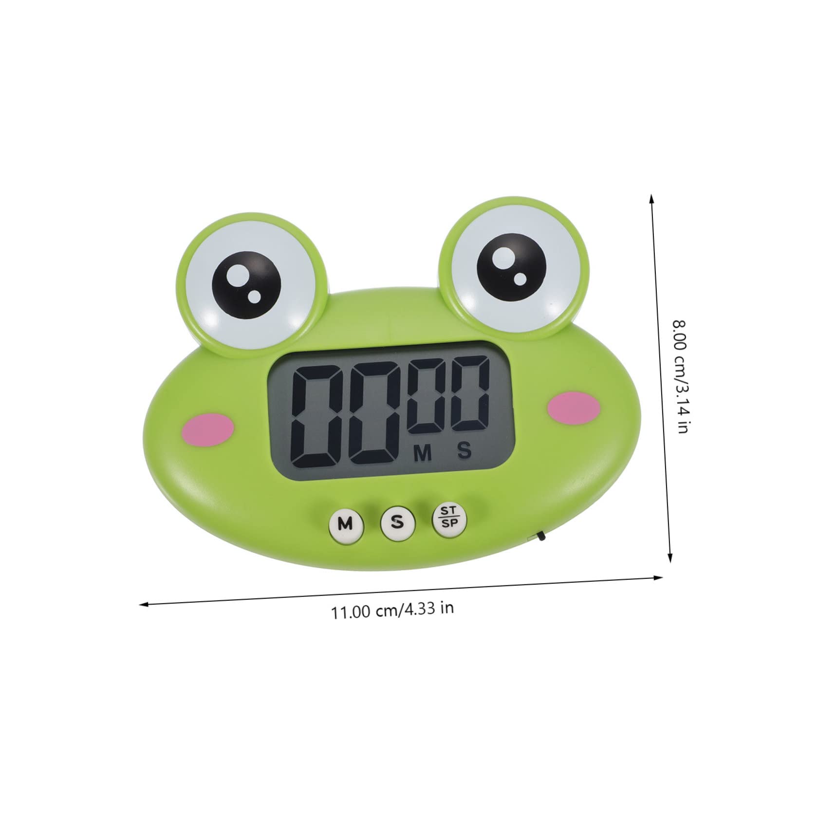 MAGICLULU Minuteur de Cuisson Numérique Magnétique 4 Pièces en Plastique Léger avec Animaux de Dessin Animé pour Gestion Temps Cuisine et Formation D'habitudes