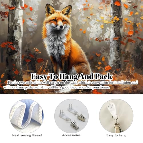 Tapiz de pared de bosque y manta de playa multiusos grande para decoración de sala de estar 7
