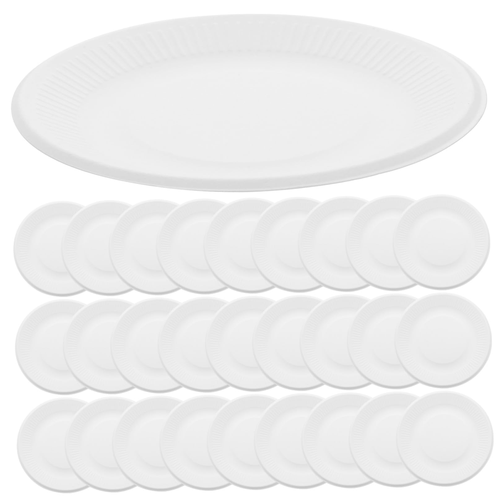 VICASKY 200 Pezzi Piatti Spessi Resistenti per Dolci Antipasti e Snack per Feste ed Eleganti