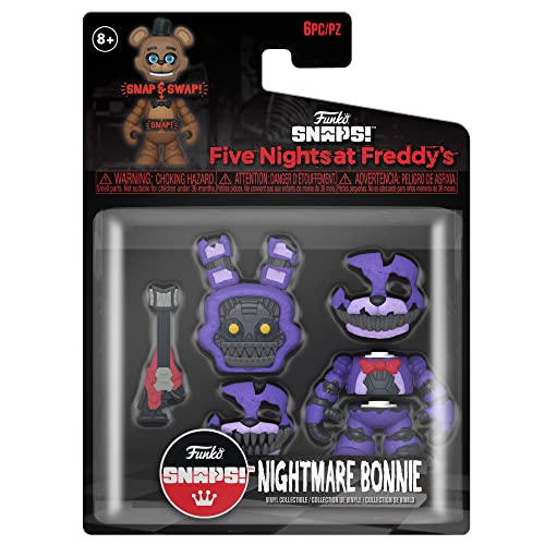 Funko Five Nights At Freddy's (FNAF) Snap: Nightmare Bonnie The Rabbit - Figura de Vinilo Coleccionable - Idea de Regalo- Mercancia Oficial - Juguetes para Niños y Adultos - Video Games Fans