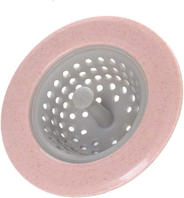 Pink Sewer Plug Floor Drain Cover, Pumps and Plumbing Equipment, Home Kitchen Sink Sewer Round Filter Basket Floor Drain Stopper Strainer Tool Kitchen Sink Accessories