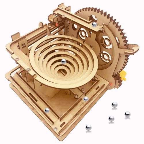 3D Puzzle Wooden Marble Run for Adults DIY Model Kit Assembly Wood Crafts Mechanical Puzzle for Teen Age 14+ Years Old