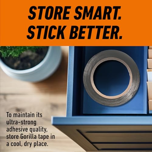 GORILLA Heavy Duty Duct Tape, Silver, 1.88 in x 10 yd, 1-Pack - image 7