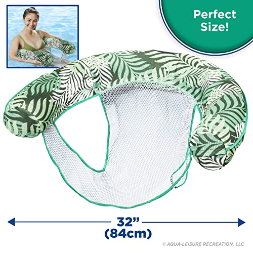 Aqua Supreme Oversized Inflatable Pool Noodle Chair – Soft Mesh Sling-Floating Chair Noodle Float – Teal Fern #TOP1