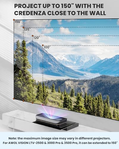 Image of AWOL VISION IC-A150 Motorized Slider Tray for Ultra short throw(UST) projector, extend to 150 inch picture, automatically Retractable Tray telescopic design, smart syncs with projector's power