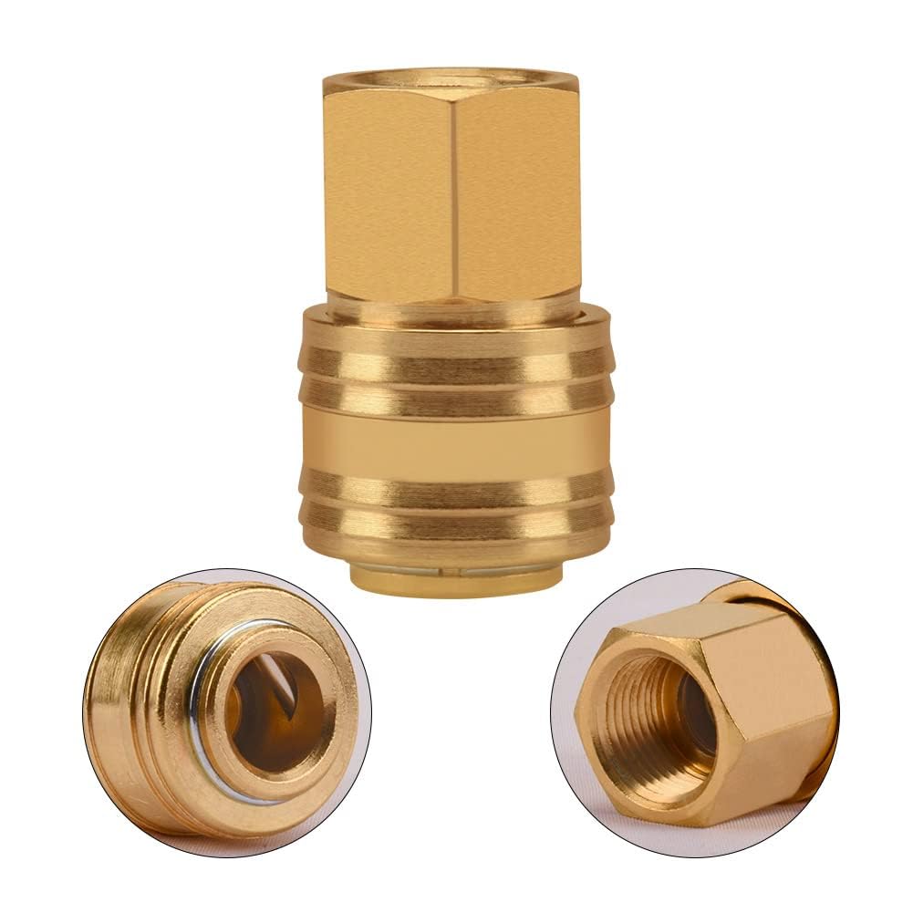 Acoplamiento de Aire Comprimido 3/8 Pulgadas, Conexión Rápida, Conector Hembra IG Latón Fitting