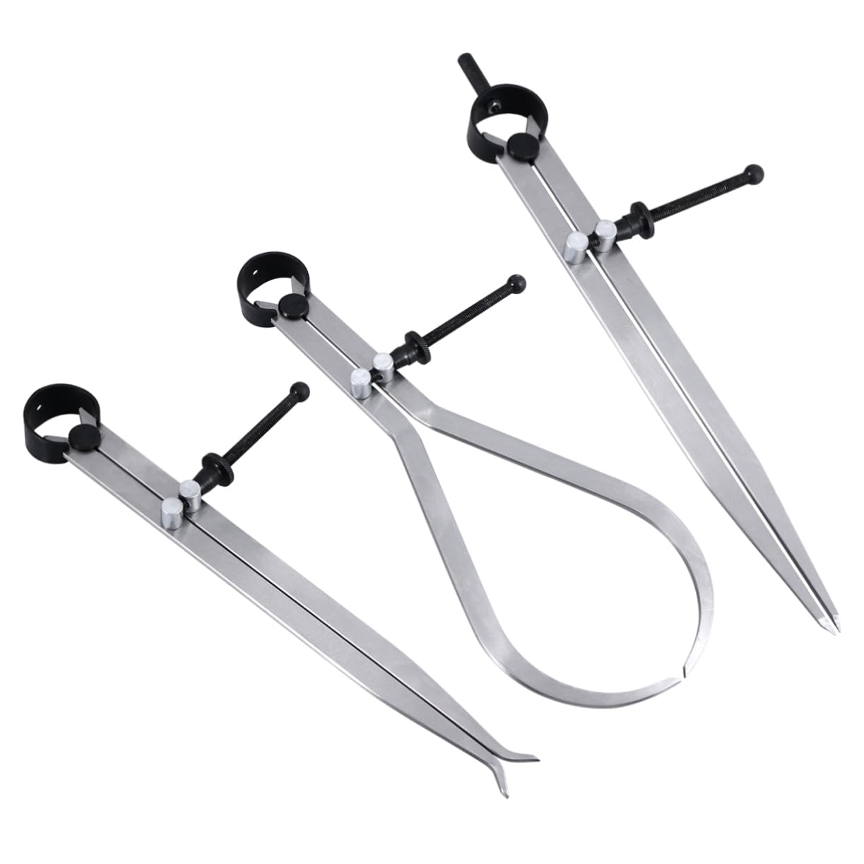 VILLFUL 8 Caliper Gauge Set Spring Dividers Adjustable Lockable Mechanism Precision Measurement Tool for /