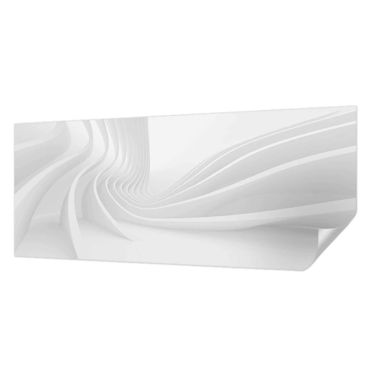 Décor mural adhésif panoramique 250x104 cm lignes de fluide pour salon et chambre