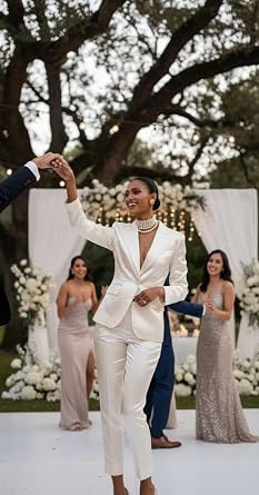 Satin Suits for Women 2 Piece Peak Lapel One Button Business Womens Suit