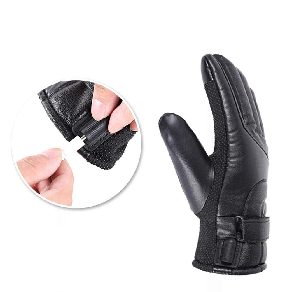 Guantes térmicos para Hombres y Mujeres, Guantes térmicos eléctricos, diseño de Pantalla táctil, Guantes térmicos para Motocicleta para Nieve, Invierno, cálido, Ciclismo al Aire li