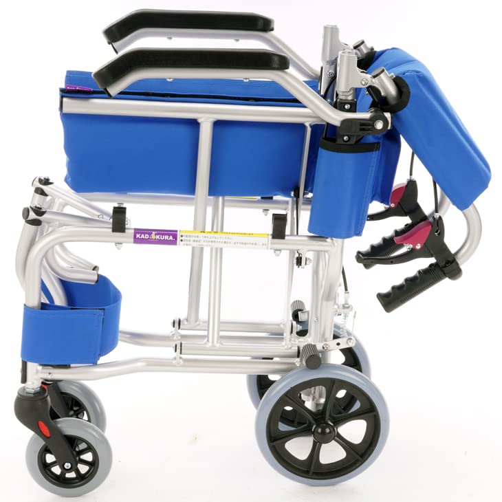 Amazon | カドクラ 簡易型介助用車いす ネクスト イースタンブルー
