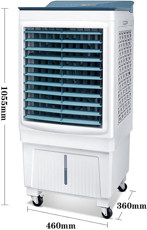 Air Cooler Commercial Air Conditioning Fan 3 Speeds Rapid Cooling Sturdy Body Humidification Purification Cooling Suitable for Factories Farms and Other Large Spaces. Size: 595×410×11 (460×360×1