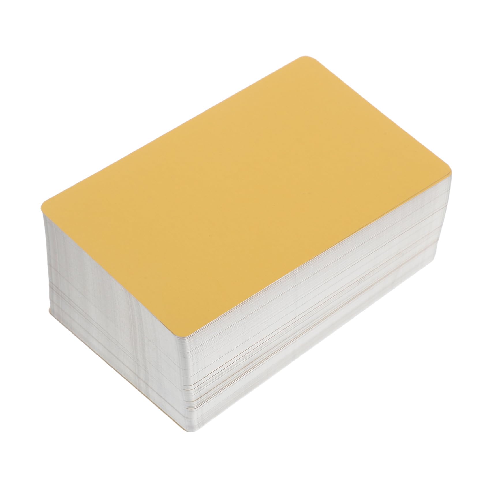 Baluue 200 Tarjetas de Visita de Metal Dorado Ultrafinas para Grabado Láser Preciso, Placas de Identificación de Aleación de Aluminio Ideales para Eventos Corporativos