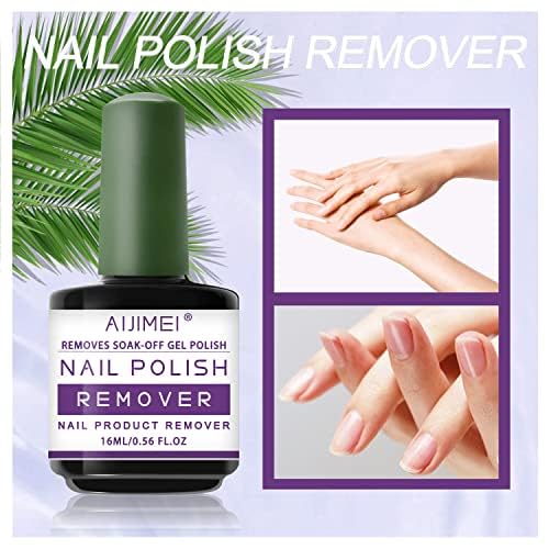 Miniatura 2 de AIJIMEI Removedor de esmalte de gel para uñas, removedor de esmalte de gel para uñas, rápido, simple y seguro, removedor de esmalte de gel de 1 a 3