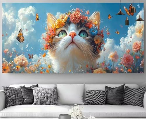 Broderie diamant 5D chat : votre activité détente à la maison