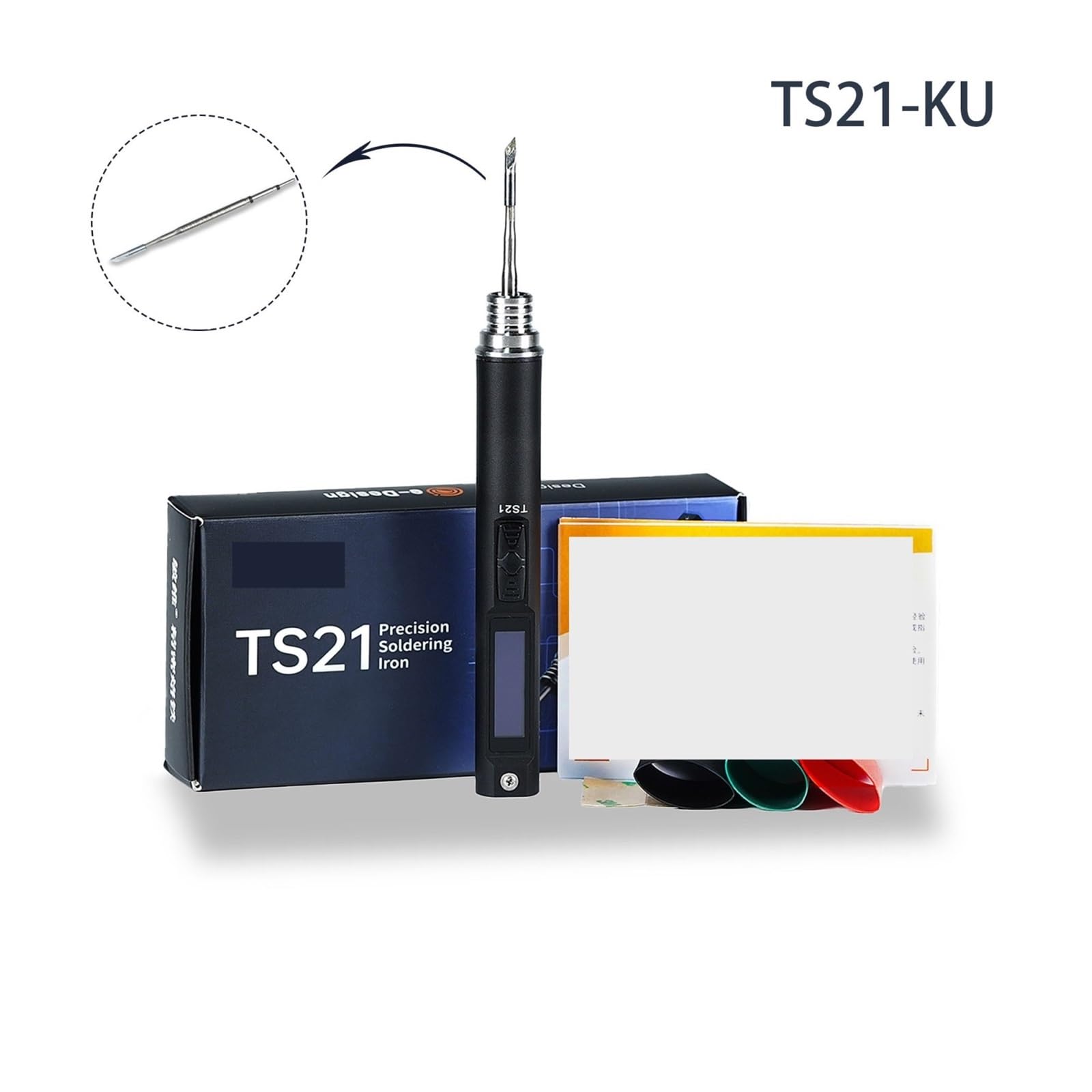 Stacja lutownicza, Przenośna lutownica TS21 100 W typu C do grotu nożowego C210 KU, 1 opakowanie