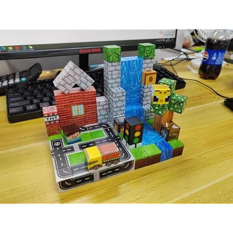 Annexfun 3 Magnetic Blocks-150PCS Magnetic Building Blocks Cover