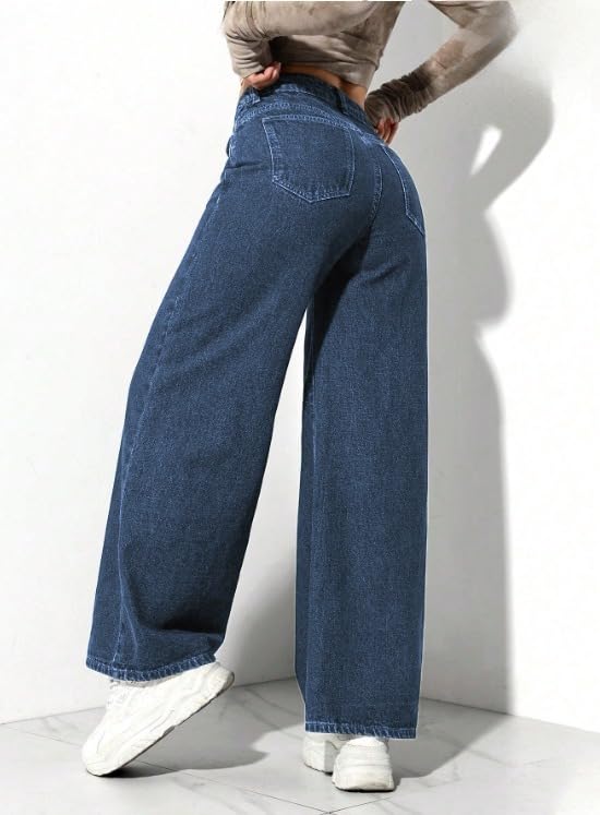 Image of Ben Martin Baggy Jeans for Women || Women,s Loose Jean Pants || Oversized Jean's for Women's || Wide Leg Jean,s for Woman || Casual Jins for Woman's || Loose Jin Pant for Woman,s 3-BM-JJ33
