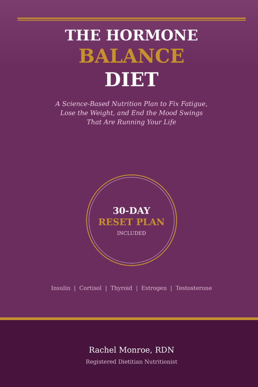 The Hormone Balance Diet: A Woman's Complete Nutritional Guide to Regulating Cortisol, Estrogen, Thyroid, and Insulin for Energy, Mood, and Lasting Weight Loss