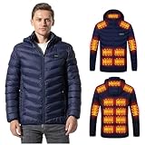 VLOBAOM Beheizte Jacke Für Männer Und Frauen Mit 19 Heizzonen Und...