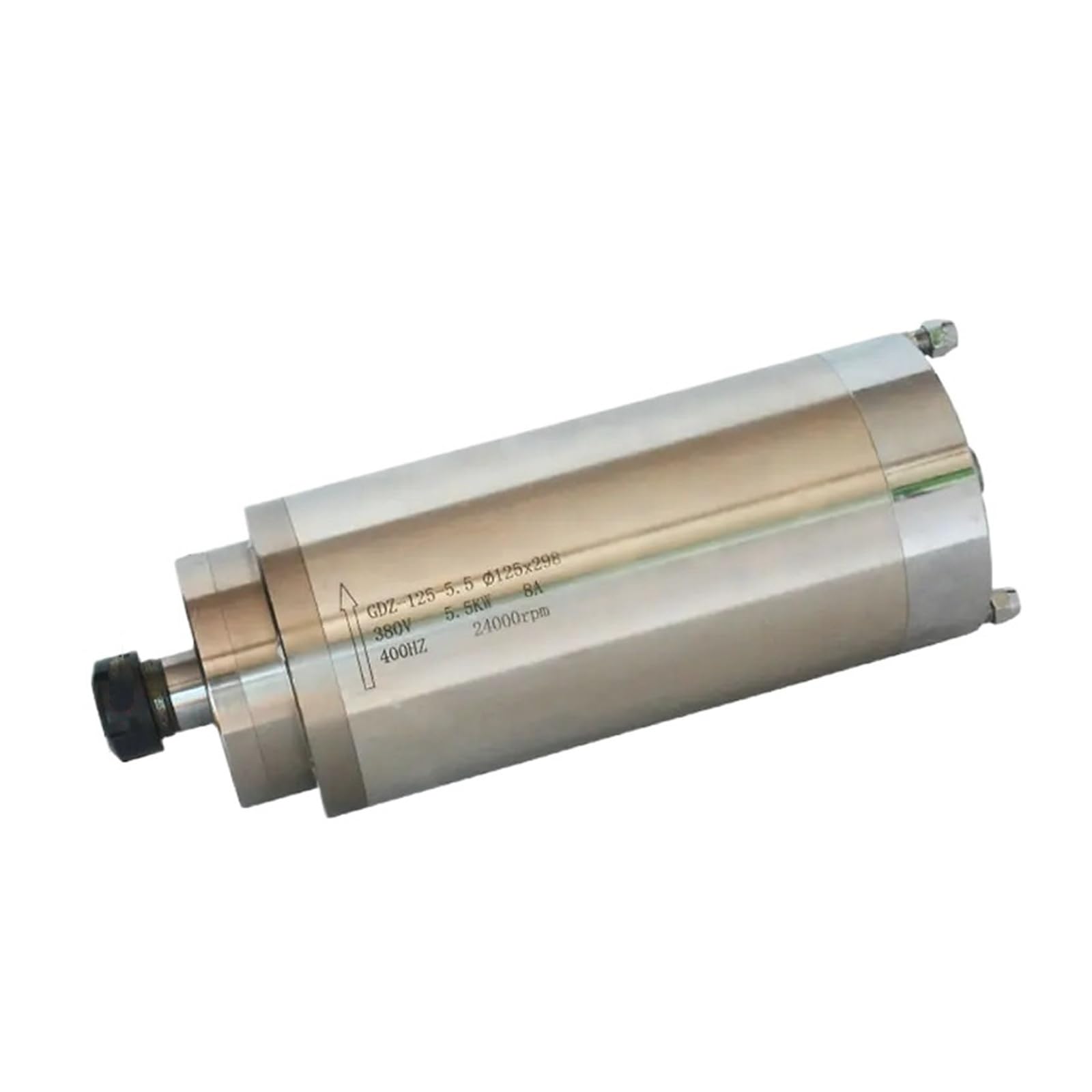 5.5kW Water Cooled CNC Spindle 220V/380V 125mm Z-Axis Shaft ER25 Collet(5.5KW-125x298-380V)