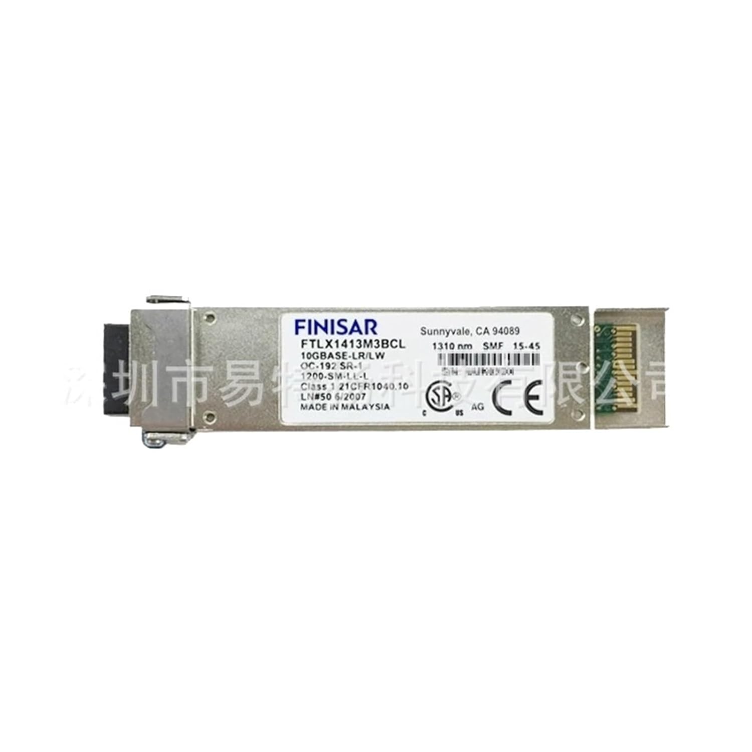 XFP Fiber Optic Module 10GBASE-LR/LW 10 Gigabit 10km FTLX1413M3BCL Single Mode