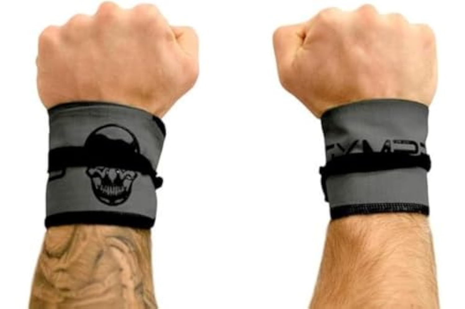 Strength Wrist Wraps For Cross Training, Olympic Lifting, Strength, WOD Workouts, Calisthenics - Strong Wrist Support For Men and Women - Fits All Wrist Sizes | Men And Women (Gray)