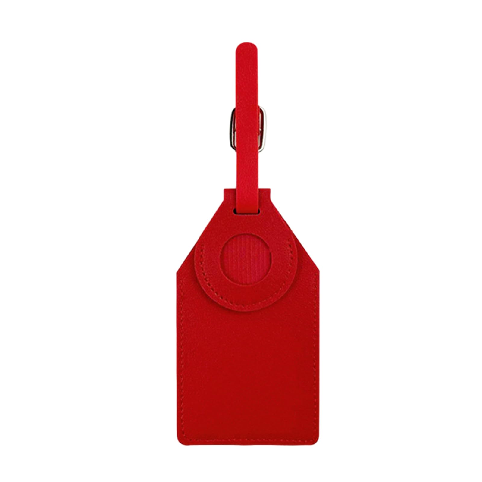 Kobeleen Red Suitcase Luggage Baggage Pu With Strap Name Id Address Card Baggage Identifier Protector Case For Airtags