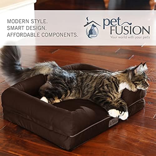 PetFusion Kleines Hundebett mit solidem 6,3 cm dickem Memory-Schaum