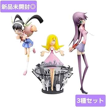 化物語　ウエダハジメver. フィギュア　戦場ヶ原ひたぎ　八九寺真宵　忍野忍 化物語 ウエダハジメver. フィギュア 戦場ヶ原ひたぎ 八九寺真宵