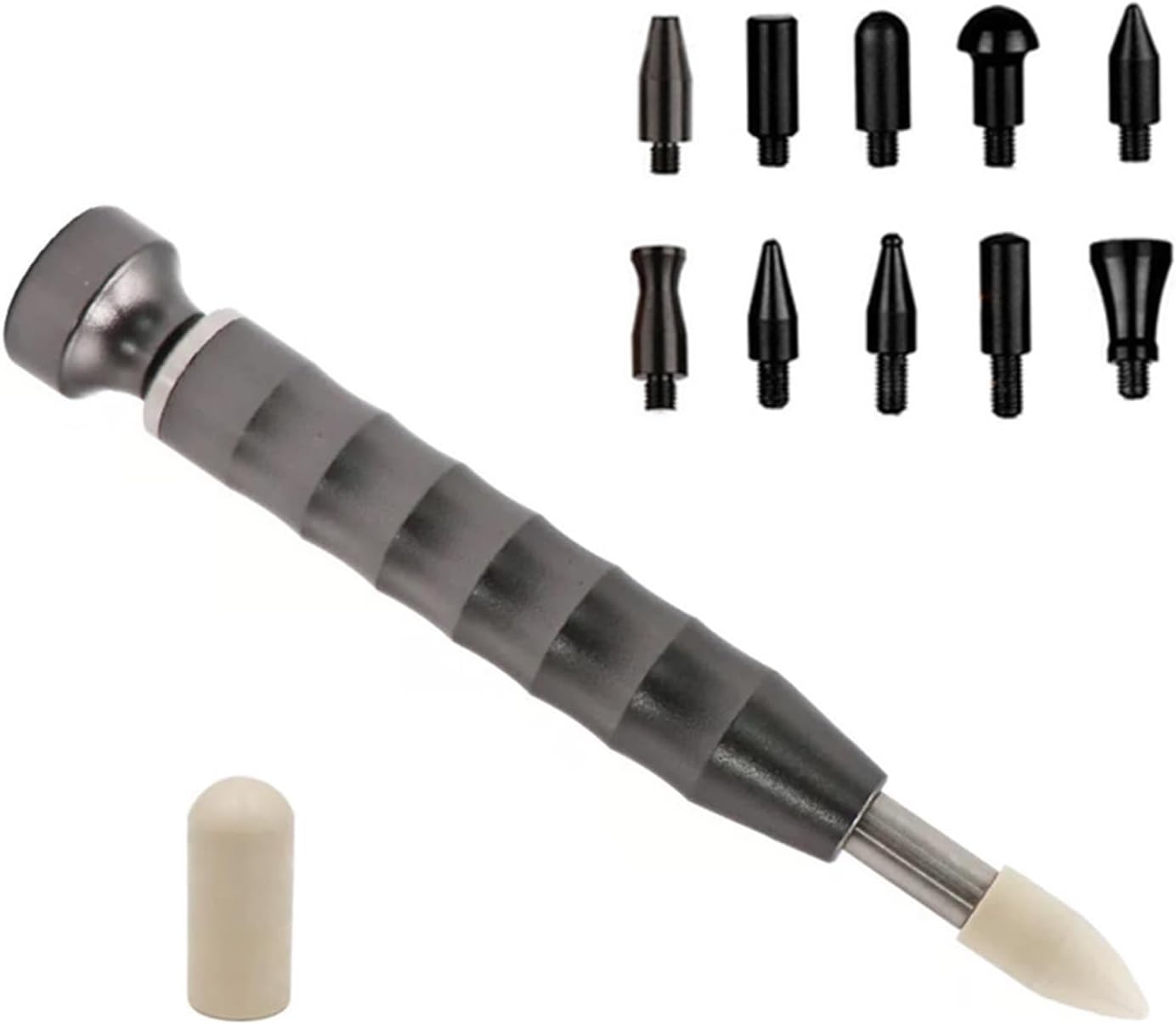 Paint Dents Repair Metal Knockdown Tool Tap Down Pen with Heads Tips Removal Auto Tools Pen