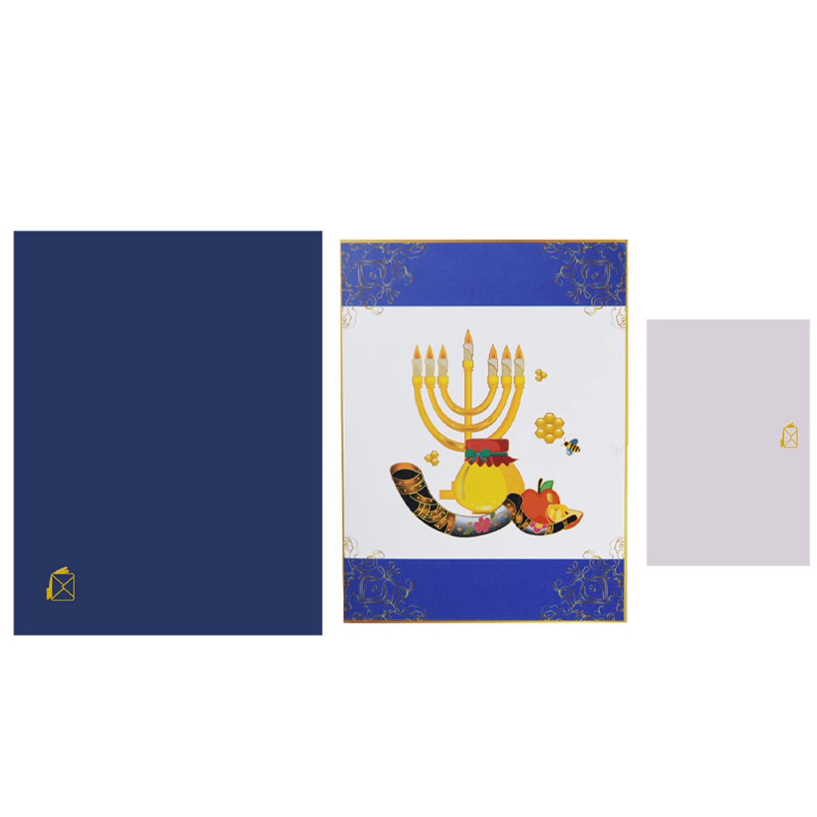 Buxuaaaa Cards New Year Gifts Rosh Hashanah Greeting Card with Envelope Note for Holiday