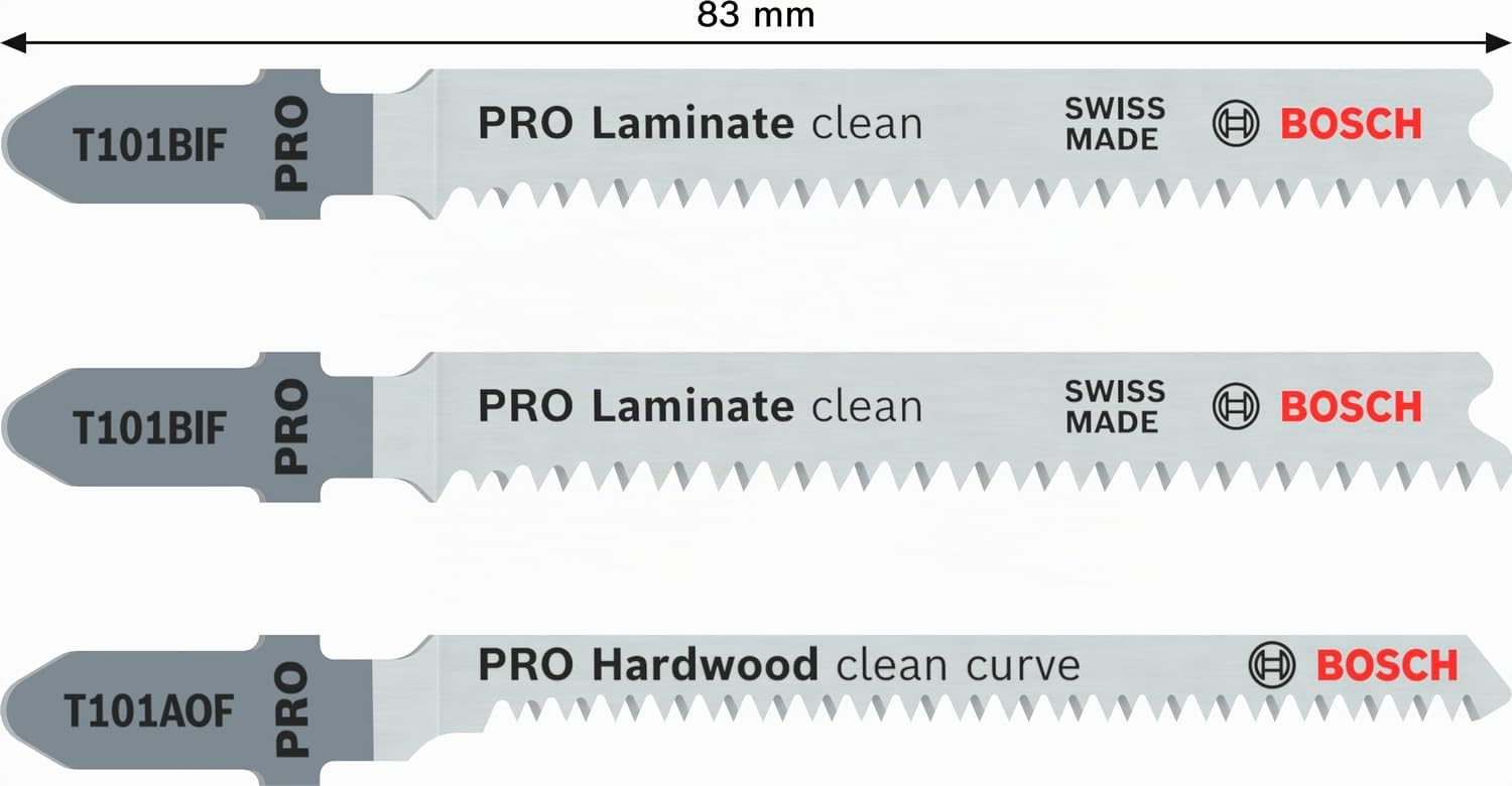 Bosch Professional Tools, 3 unidades, Laminate - Corte recto