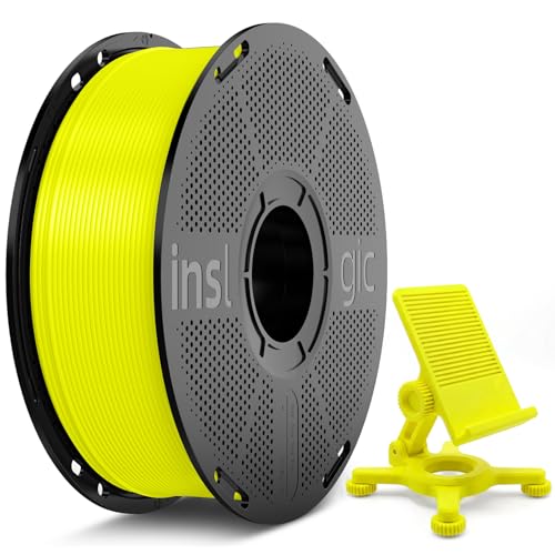 Inslogic Pre-Dried High Speed Matte PETG Pro Filament 1.75mm Yellow 1KG