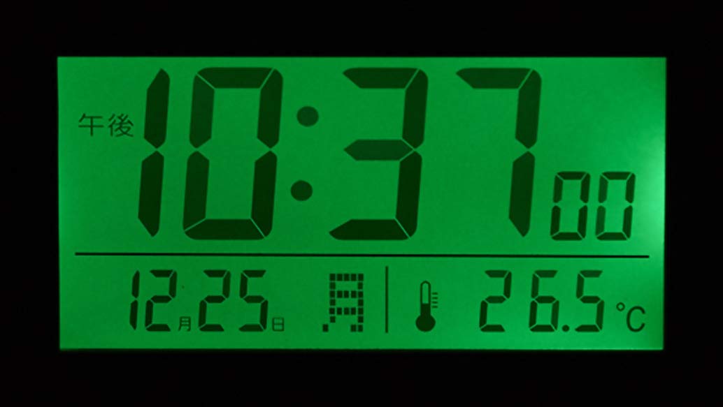 Amazon.co.jp: リズム(RHYTHM) 目覚まし時計 電波時計 デジタル 暗所
