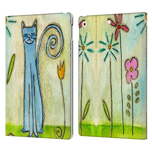 Étui chat bleu en cuir pour iPad 10.2 Wyanne Housse de protection