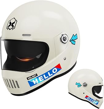 DOT Approved Modular Full Face Helmet for Adult Men Women, Motorcycle Dual Visors Flip Up Front Helmets, Lightweight Fashion Downhill Integrated Helmet, Street Racing Kart Moped Helmet