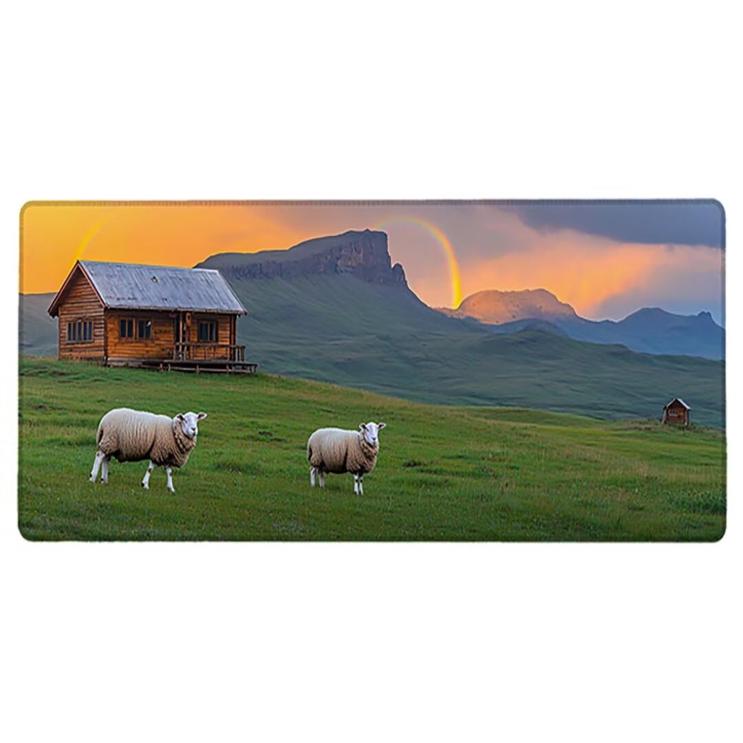 Podkładka pod mysz XXL Zwierzęta - 1400x600x3mm - Duża mata na biurko z przeszytymi krawędziami Wodoodporna antypoślizgowa do PC, przenośna poprawia precyzję i szybkość -36790