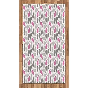 ABAKUHAUS meetkundig Tapijt, Perzische Teardrop, vlak Geweven Vloerkleed voor Woonkamer, Slaapkamer, Eetkamer, 80 x 150…