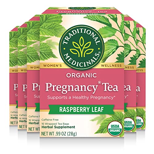Traditional Medicinals Tea, Organic Pregnancy Tea, Supports a Healthy Pregnancy, Raspberry Leaf,...