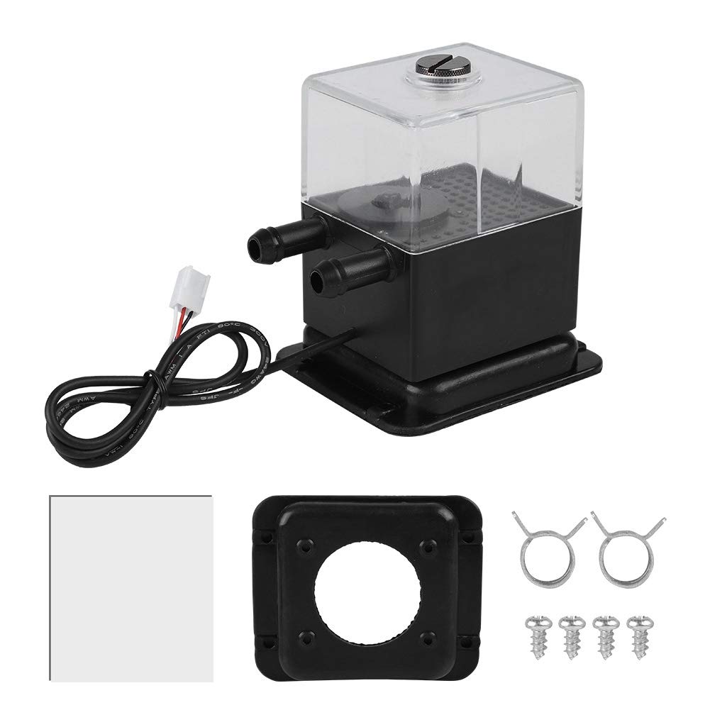 Bomba de agua ultra silenciosa, 4W 150ml DC12V Kit de bomba de agua para PC CPU Sistema de refrigeración líquida Accesorios de computadora, Función de prueba de velocidad de soporte, Experiencia ultra