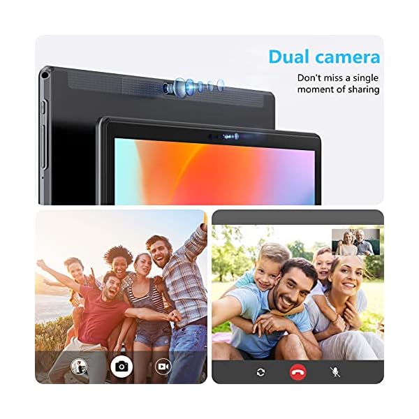 Tablet 10.1 inch - LNMBBS Octa-Core, Android10 Tablet, 4GBRAM,64GBROM, Google GMS Certified, 1.6GHz Processor, 128GB Expandable, Wi-Fi, Bluetooth, GPS, Metal Body - Gray