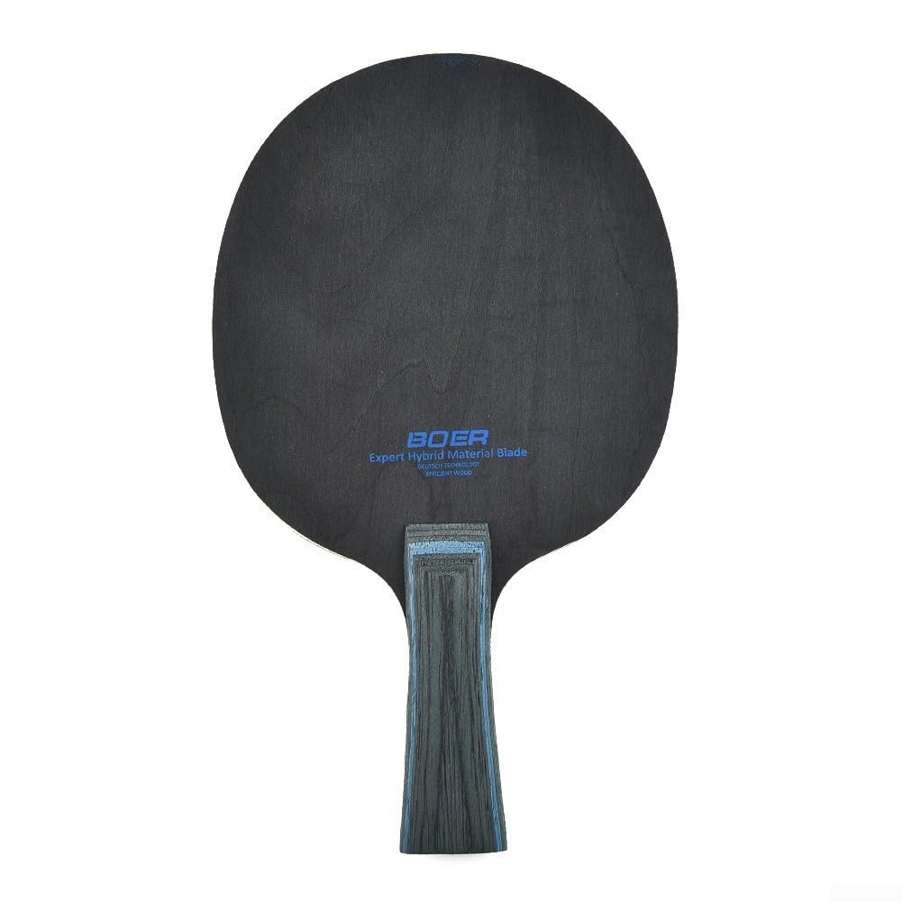 Lame pour Grip Pong Carbone Manche Long Manche Table Ping Poplar/Pin Paulownia Tennis Fibre Bois 90g Fibre Manœuvrable Aramide Core 7 plis Horizontal -