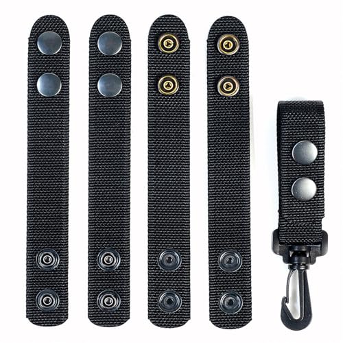 Cinturón de servicio con broches dobles y soporte de llaves para correajes de hasta 2.25 pulgadas