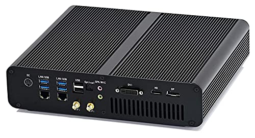 Partaker 8K Mini Pc, Desktop Gaming Computer With Intel I7 7700Hq 4 Cores 2.8Ghz, 8Gb Ram, 240Gb Ssd, Dedicated Gtx1060 3G Graphics, 7680X4320, 2Xgiga Lan, Dp+Hd+Dvi, Type-C, Win 10 Pro #TOP8