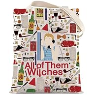 【MATERIAL】：The tote bag use high quality canvas material ,with heavy weight stitching throughout, including doublestitching at the handles for maximum strength allowing the large reusable tote bags to hold up extra bearing capacity and sturdy enough ...